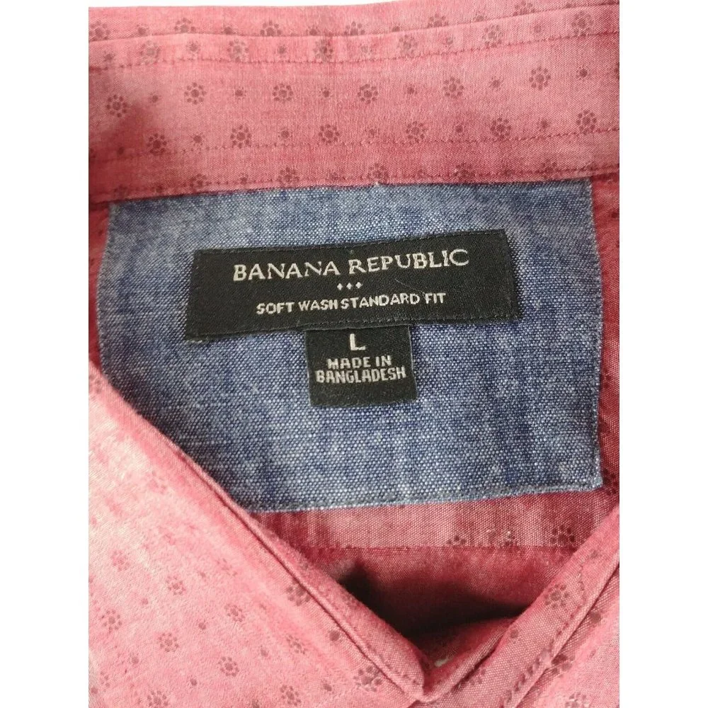 Banana Republic Mens Large Button Up Shirt